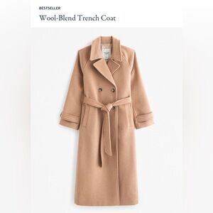 Women’s Abercrombie and Fitch Wool Blend Trench Coat